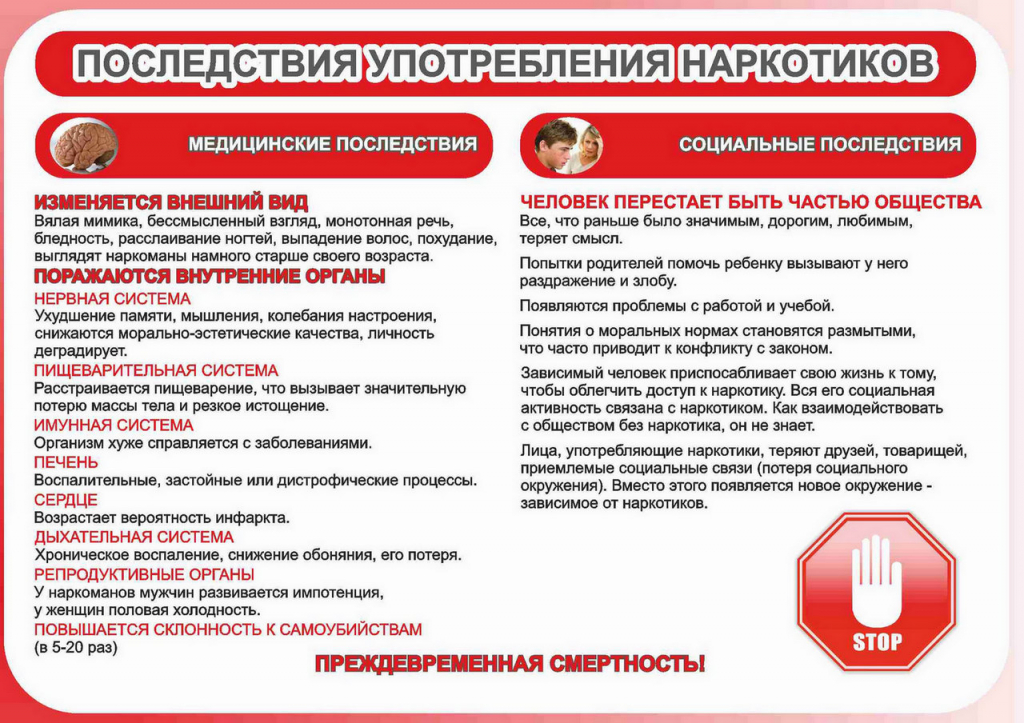 На информационном стенде Пансионата Ярки были размещены информационные листы на тему: Профилактики употребления наркотических средств».
